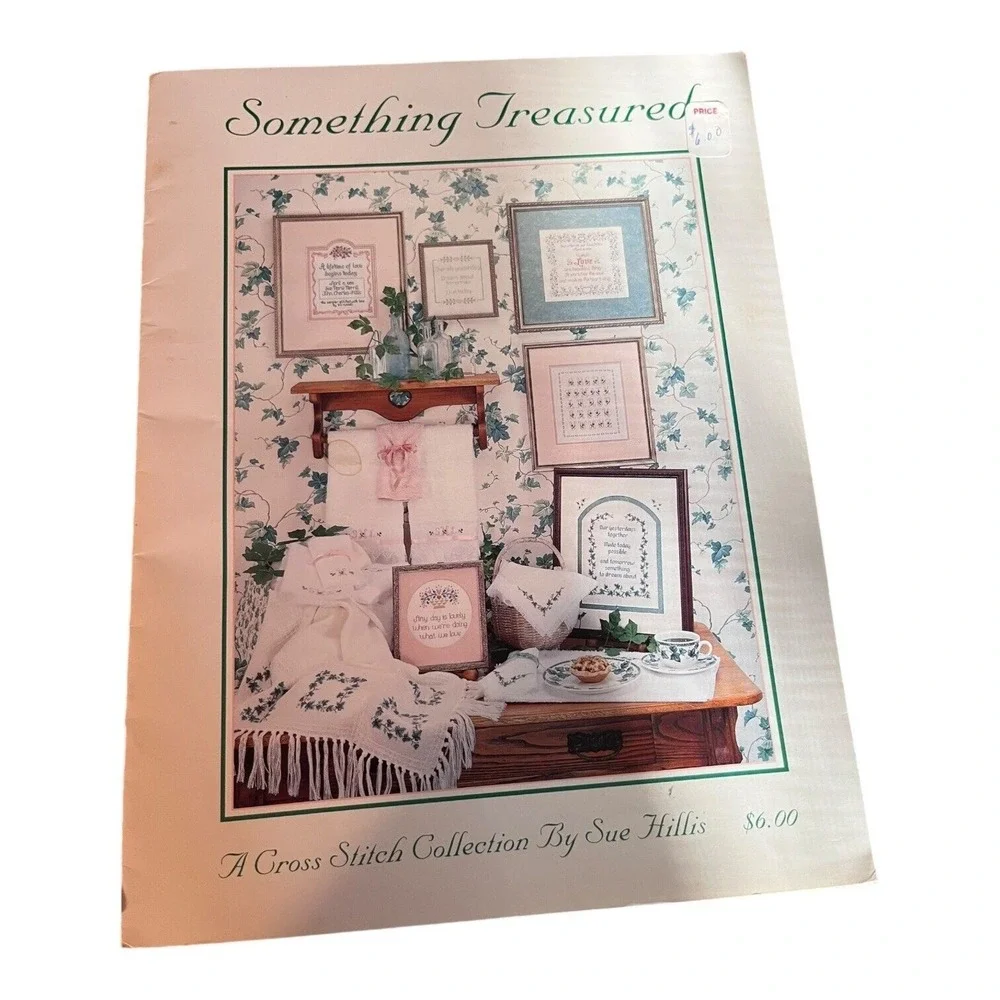 8 Vintage Cross Stitch Patterns Birthday Anniversary Clock Garden Wedding VGC